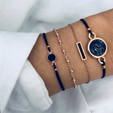 Load image into Gallery viewer, Boho Rose Map Bracelets &amp; Bangles for Women Bohemian Round Beaded Charm Bracelet Set Fashion Multilayer Accessories 2019 Bijoux