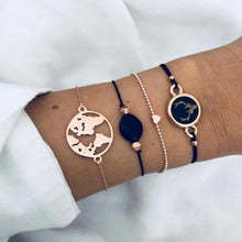 Load image into Gallery viewer, Boho Rose Map Bracelets &amp; Bangles for Women Bohemian Round Beaded Charm Bracelet Set Fashion Multilayer Accessories 2019 Bijoux