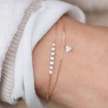 Load image into Gallery viewer, 4 pcs/set Fashion Bohemia Leaf Round Knot cuff Bangle Gold Chain Charm Bracelet Bangle for Women Simple Geometric Bracelets