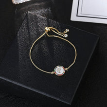Load image into Gallery viewer, women's A-Z 26 Letter cz Bracelets initial heart name Bracelet Femme Adjustable Chain copper bracelet Jewelry gift for women