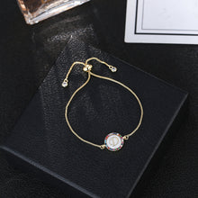 Load image into Gallery viewer, women's A-Z 26 Letter cz Bracelets initial heart name Bracelet Femme Adjustable Chain copper bracelet Jewelry gift for women