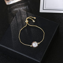 Load image into Gallery viewer, women's A-Z 26 Letter cz Bracelets initial heart name Bracelet Femme Adjustable Chain copper bracelet Jewelry gift for women