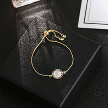 Load image into Gallery viewer, women's A-Z 26 Letter cz Bracelets initial heart name Bracelet Femme Adjustable Chain copper bracelet Jewelry gift for women