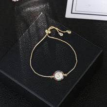 Load image into Gallery viewer, women's A-Z 26 Letter cz Bracelets initial heart name Bracelet Femme Adjustable Chain copper bracelet Jewelry gift for women