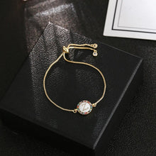 Load image into Gallery viewer, women's A-Z 26 Letter cz Bracelets initial heart name Bracelet Femme Adjustable Chain copper bracelet Jewelry gift for women