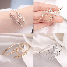 Load image into Gallery viewer, New  Party  Jewelry  Adjustable  Bangles 1 piece  Women  Opening  Bracelet  Fine  Bangles  Opening  Bangles  Hot  Leaf  Bangles