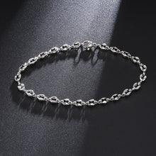 Load image into Gallery viewer, 4.5MM 21.5CM 316L Stainless Steel Bracelet Coffee Beans Link Chain Bracelet For Mens Women Jewelry Bracelets Bangles