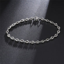 Load image into Gallery viewer, 4.5MM 21.5CM 316L Stainless Steel Bracelet Coffee Beans Link Chain Bracelet For Mens Women Jewelry Bracelets Bangles